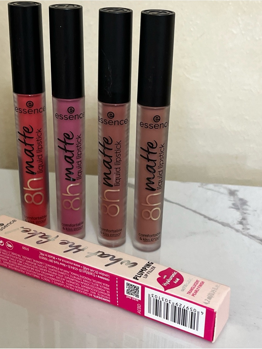 Essence 8H matte liquid lipstick lot assorted and plumping lip filler